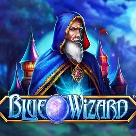 Blue Wizard logo by Quickspin at Spinjoys Casino
