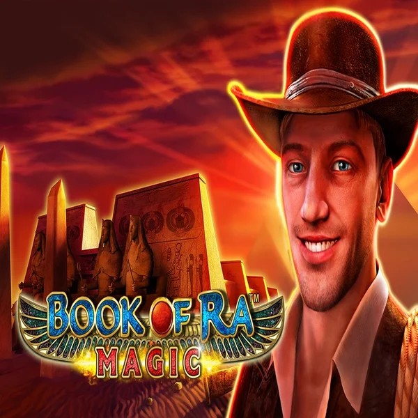 Book of Ra Magic logo – Slots by Greentube at Spinjoys Casino