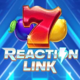 Reaction Link slot logo by Playtech at Spinjoys Casino