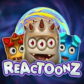 Reactoonz game by Play'n GO – logo hosted on Spinjoys Casino