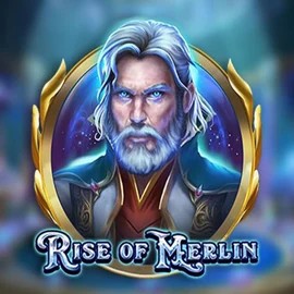 Official Slots logo: Rise of Merlin by Play'n GO at Spinjoys Casino