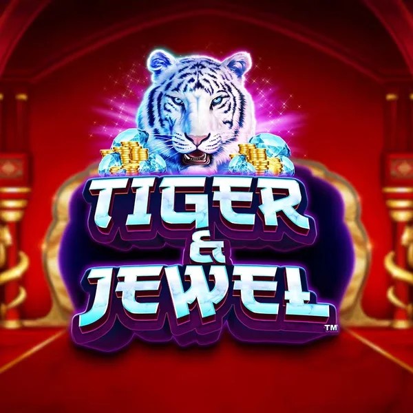 Tiger and Jewel slot logo by Greentube at Spinjoys Casino