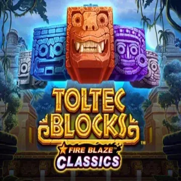 Fire Blaze: Toltec Blocks slot visual from Rarestone Gaming available on spinjoy.nl
